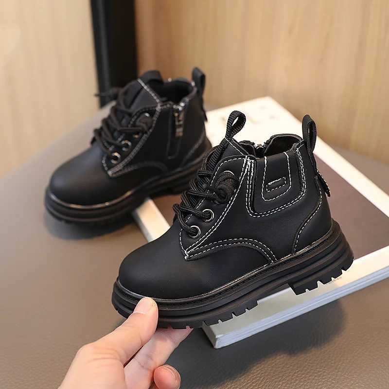 Childrens retro boots new autumn winter childrens non slip soft rubber outsole ankle boots boys and girls childrens casual shoes M241102