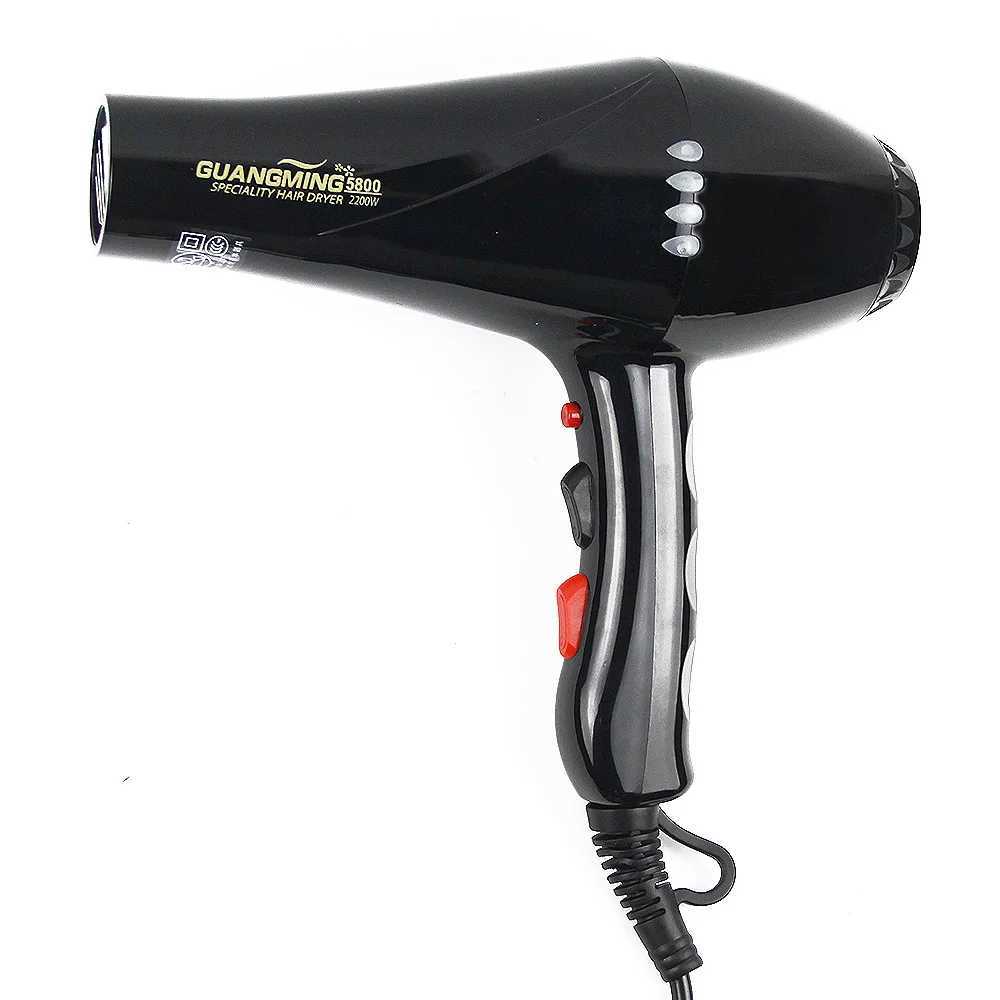 Hair Dryers AC Motor Real 2200W Strong Power Hair Dryer for Hairdressing Barber Salon Tools Blow Dryer Low Hairdryer Hair Dryer Fan 220-240V 240401