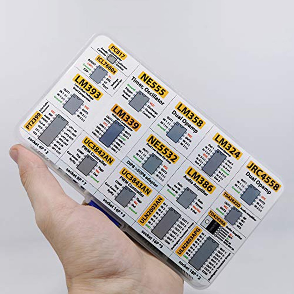 150 Pcs Opamp Oscillator Timer Optocoupler IC Pwm IC Chip Assortment Operational Amplifier PC817 NE555 LM358 LM324 JRC4558