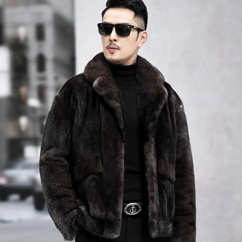 Men Winter and Autumn Fleece Fake Fur Fluffy Coat Jackets Outwear Oversized Warm Fashion Outwear Plush Long Sleeve Jackets Z70XJ241102