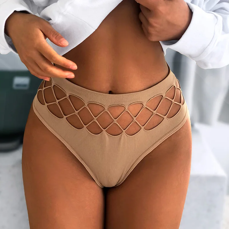Meet'r Hollow Out Lingerie Europe Seamless Sexy new Panties Women Elasticity Underwear Temptation Middle-waist 2025 G String Underpant
