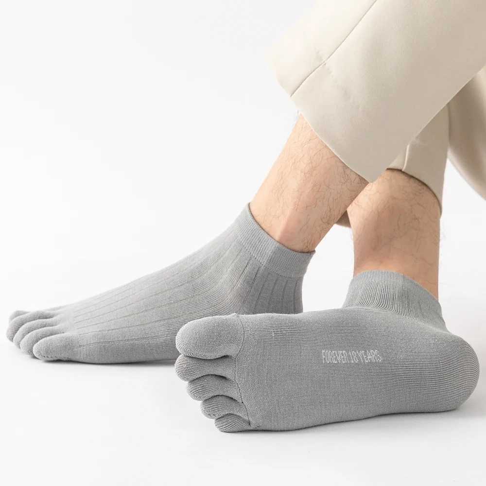 5 Pairs Summer Five Finger for Men Thin Cotton Toe with Separate Fingers Low Cut Ankle Sports high quality LX241102