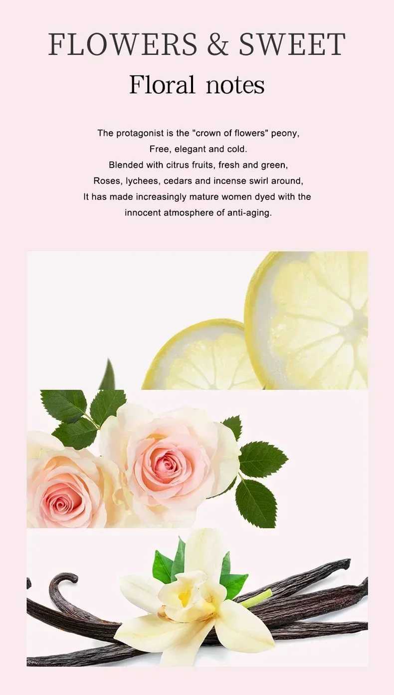 75 ml high-quality pheromone perfume Mimosa perfume body splash durable natural perfume imported from womenW241102