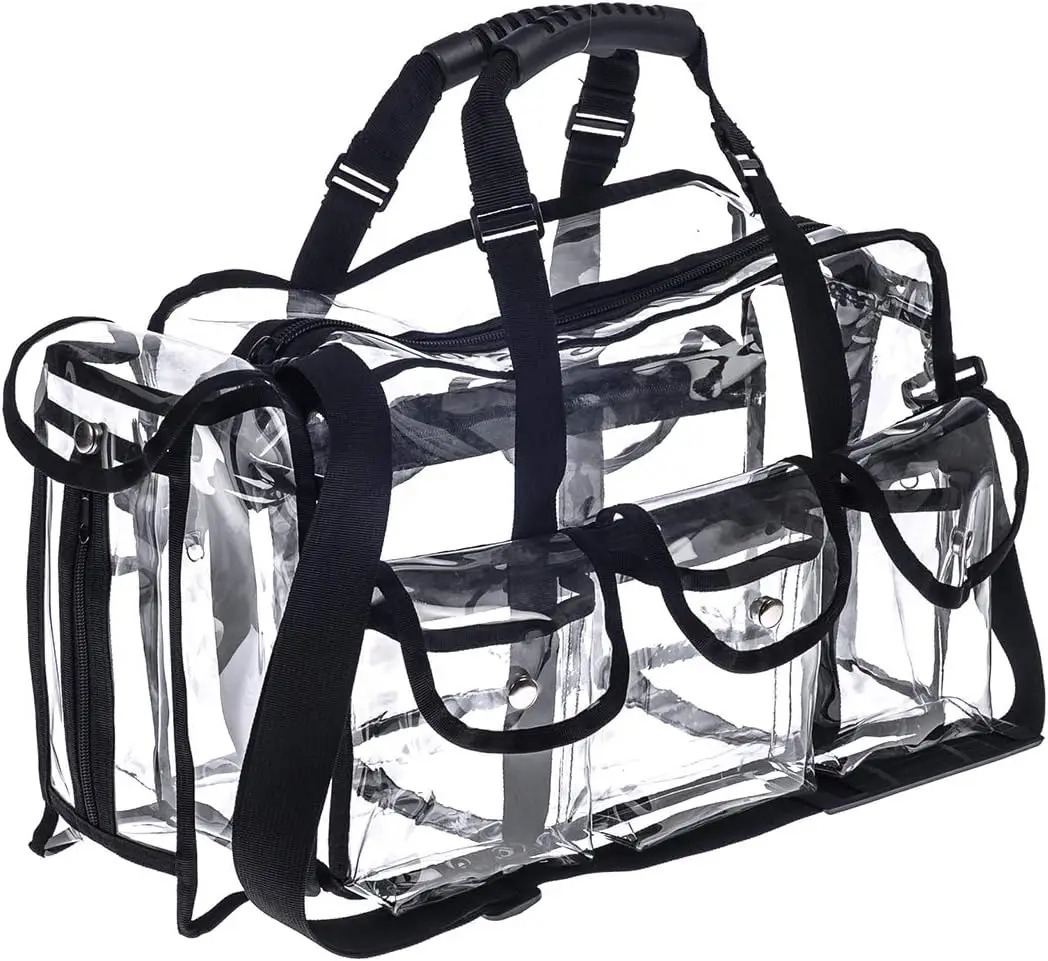 Professional Transparent PVC Makeup Bag Organizer Makeup Bag Purchase Carry All Artist Transparent Vinyl Travel Makeup Bag 241031