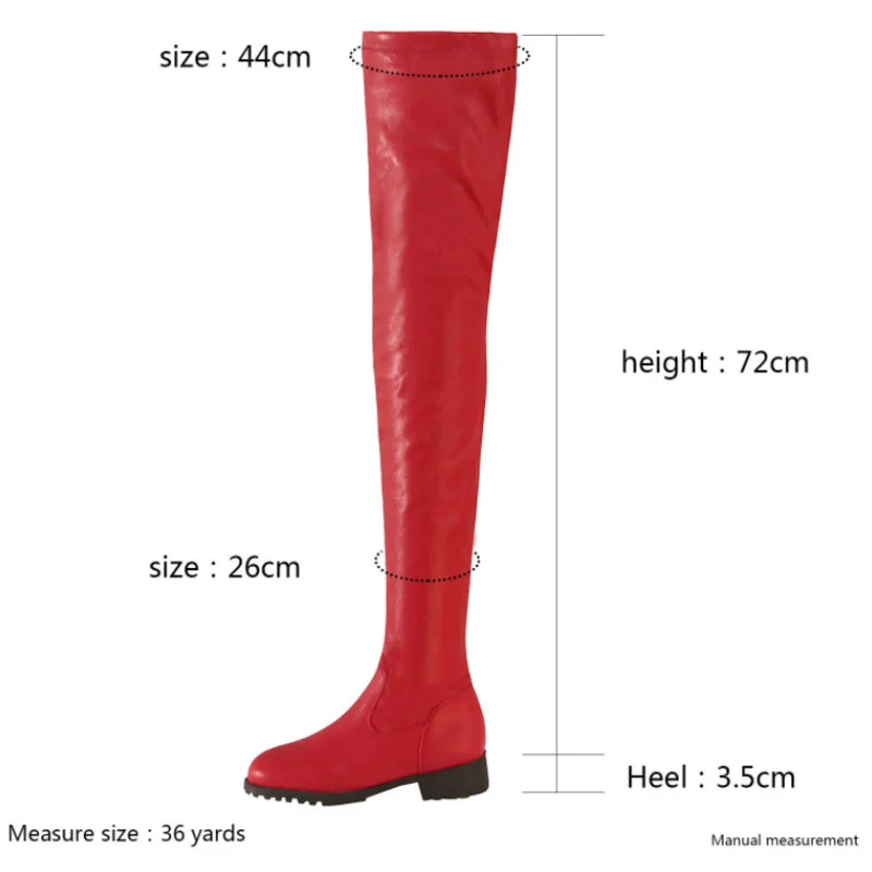 Women's 2025 Boots Trend 2023 Autumn Winter Over-the-knee Boots Side Zipper Sexy Nightclub Long new Boots For Women Plus Size 46 47 48