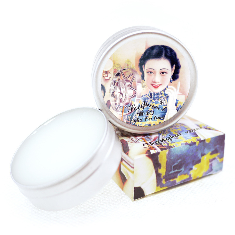 Multi Fragrance About Old Shanghai Solid Perfume Balm for Women Eau de Parfum Fresh Deodorant Balm
