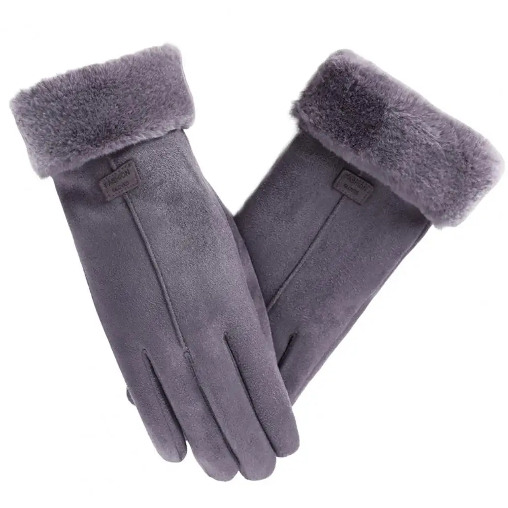 new 1 Pair Stylish 2025 Winter Gloves Letter Cold Resistant Lightweight Outdoor Sport Touch Screen Female Warm Gloves