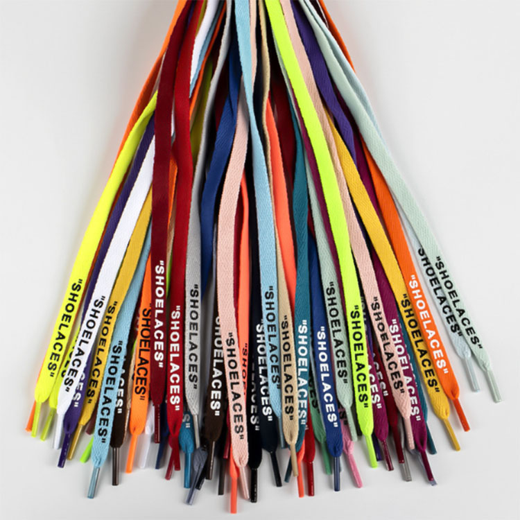 28 colors double side print shoelaces letter flat shoe lace sport shoe accessories colorfuls new style wholesale 120cm