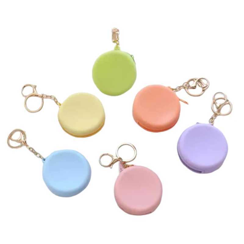 Women Girls Candy Color Silice Mini Round Coin Holder Case Coin Purses Fi Coin Purse Zipper Wallet For Kids Women LadiesXJ241111