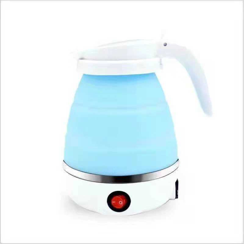 0.6L mini folding kettle portable kettle 600W silicone pressurized electric kettle easy to carry Y241102