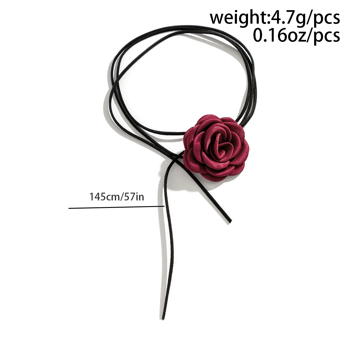 Gothic Elegant Big new Rose Flower Clavicle Chain Necklace Women Wed Bridal Sexy Adjustable 2025 Choker Mariage Jewelry Y2K Accessories