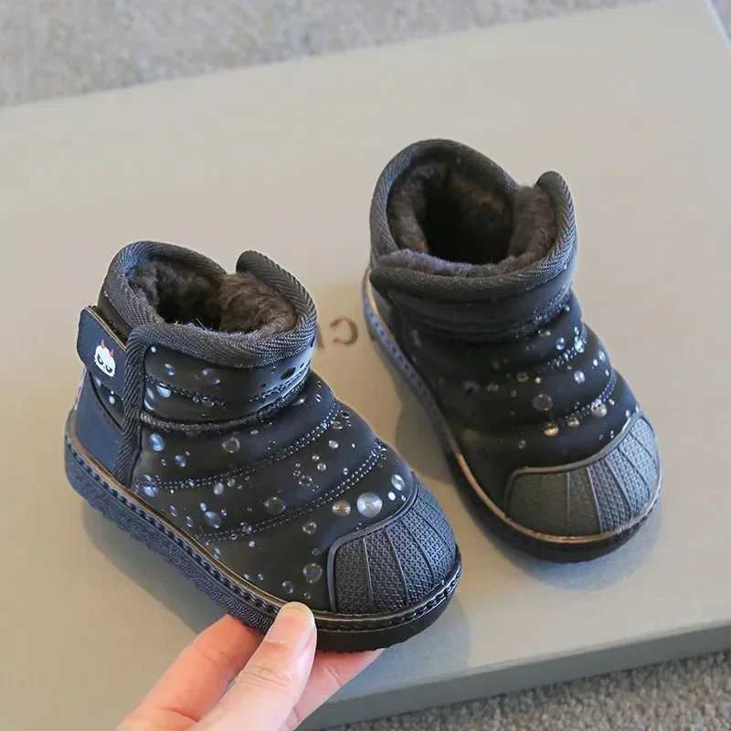 Winter new childrens cotton shoes boys aprons waterproof and warm snow boots childrens fashionable and casual new shoes M241102