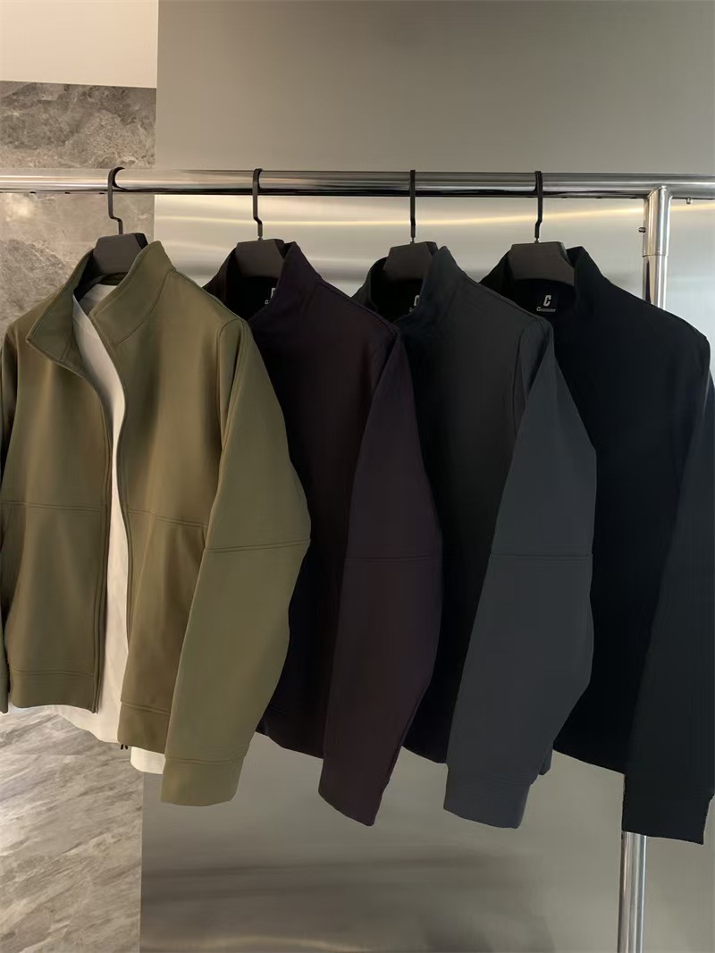 Washed Mitonge Fabric New Woven Knitted Men's Jacket Jacket Jacket in Autumn