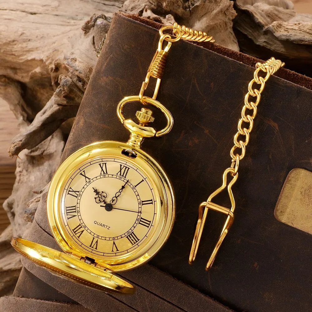 Antique Steampunk Vintage Roman Numerals Quartz Pocket 2025 Watch Multicolor Case Necklace Pendant Clock Chain new Mens Women