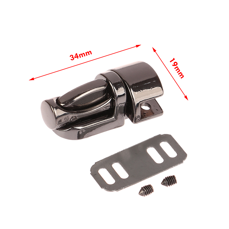 Durable Metal Column Tuck Lock Closure Catch Clasp Buckle Fasteners for Leather Bag Case Handbag Purse Accessories