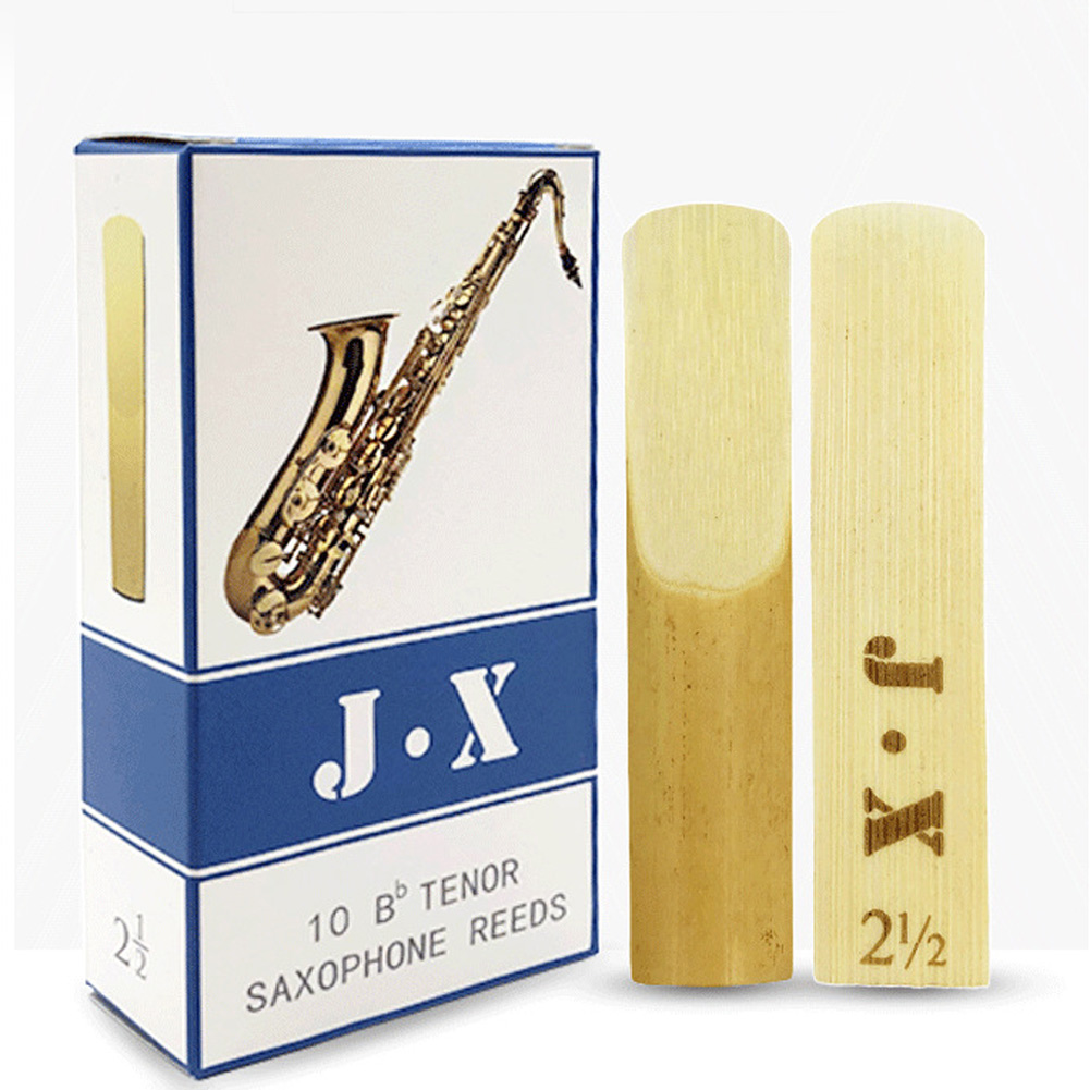 10 Pcs Saxophone Reeds Intensity 2.5 For Alto Soprano Tenor Sax Clarinet Reed Parts Xmas Gift Musical Instrument