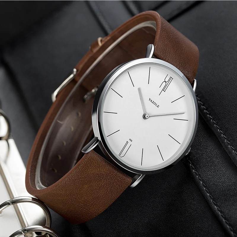 New Men's Watch Minimalist Modern Creative Quartz Watch For Men UltraThin Leather 2025 Casual Male new Wristwatch Clock Relogio Masculino