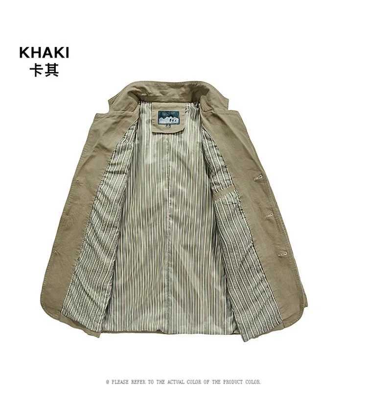 Spring and Autumn Mens Jacket High Quality Business Casual Jacket Flip Collar LTI Pocket Single Button Set Jacket Mens Clothing W241102