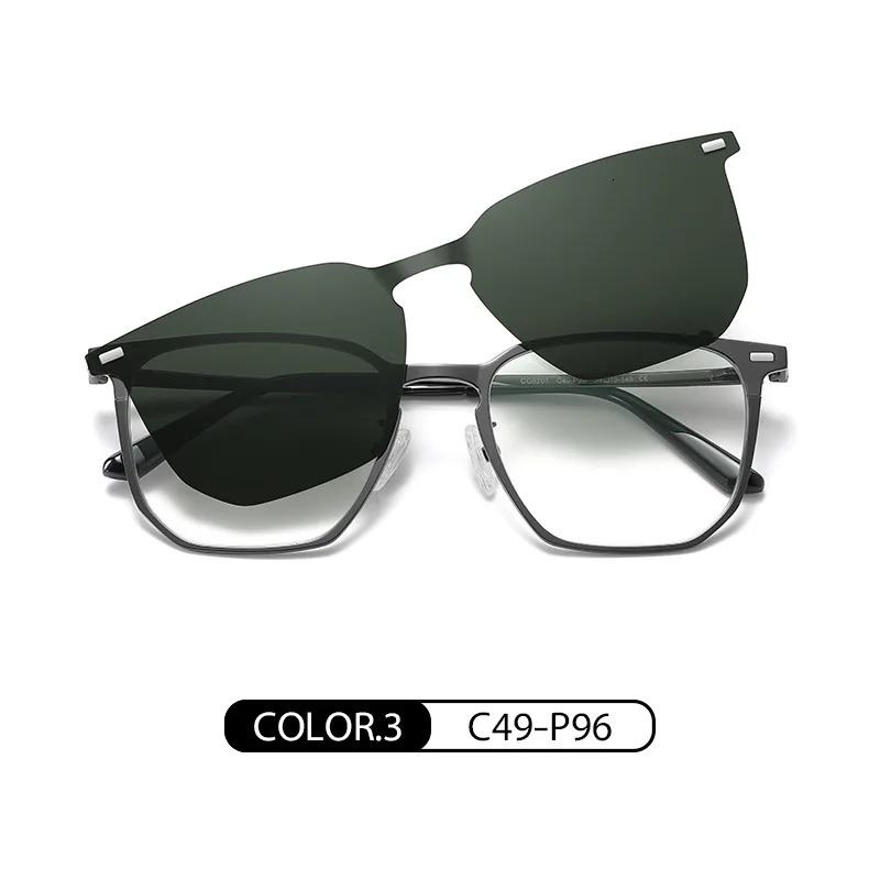 Fashion 2-in-1 Clip Blue Light Sunglasses Taojing 295 241031