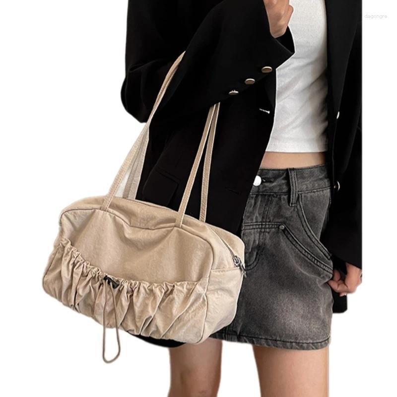 2025 NEW Drawstring Practical Sg Bag Fashionable Shoulder Bags Nylon Underarm Purse Satchel Casual Handbag For Daily Carry And Travel zhanyishengli