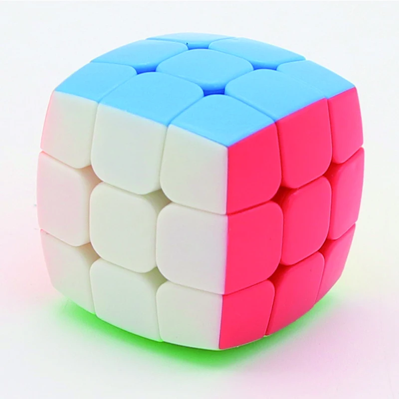 Yong Jun Pillowed Mini 3x3x3 Magic Puzzle Cube Keychain 2cm,3.5cm,4.5cm Professional 3x3 Cubing Speeding Educational Toys