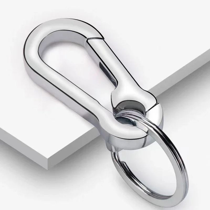 1/5PCS Gourd Buckle Keychain Climbing Hook Car Keychain Strong Carabiner Shape Keychain Accessories 2025 Metal new Vintage Key Chain Ring