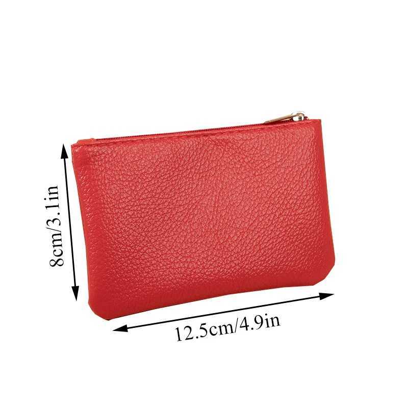 Lihi Pattern Coin Purse For Woman Man Key Storage Bag With Solid Colors PU Coin Purse Wallet With Zipper High Quality HandbagsXJ241111