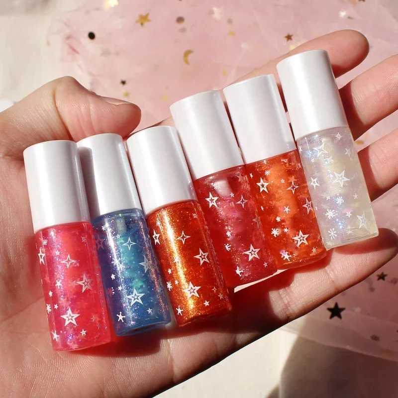 Baby Blue Mirror Transparent Lip Color Pearl Attractive Lip Color Glitter lipstick Durable Waterproof Jelly Tooth lipstick W241101