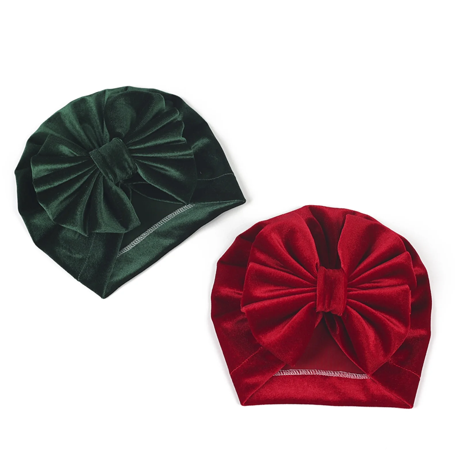 Newborn Veet Hats, Solid Color Bowknot Warm new Soft Autumn Winter 2025 Cap for Baby Boys and Girls
