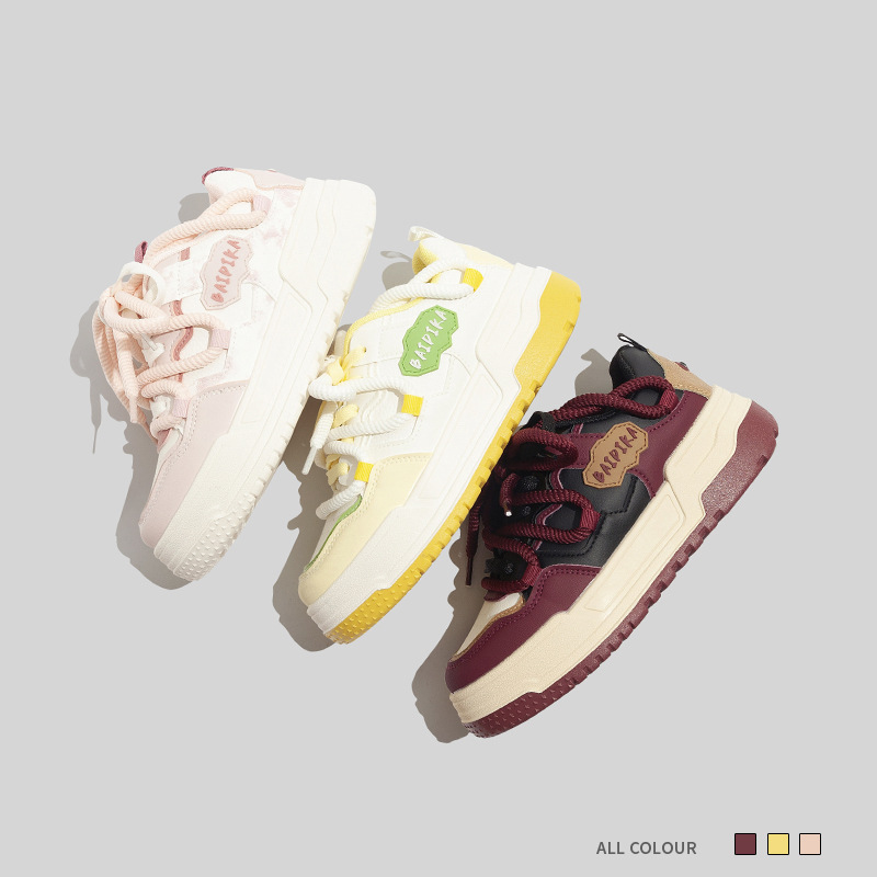 Korean High Aesthetic Version Autumn New Versatile Casual Sports Board Shoes Free Shipping