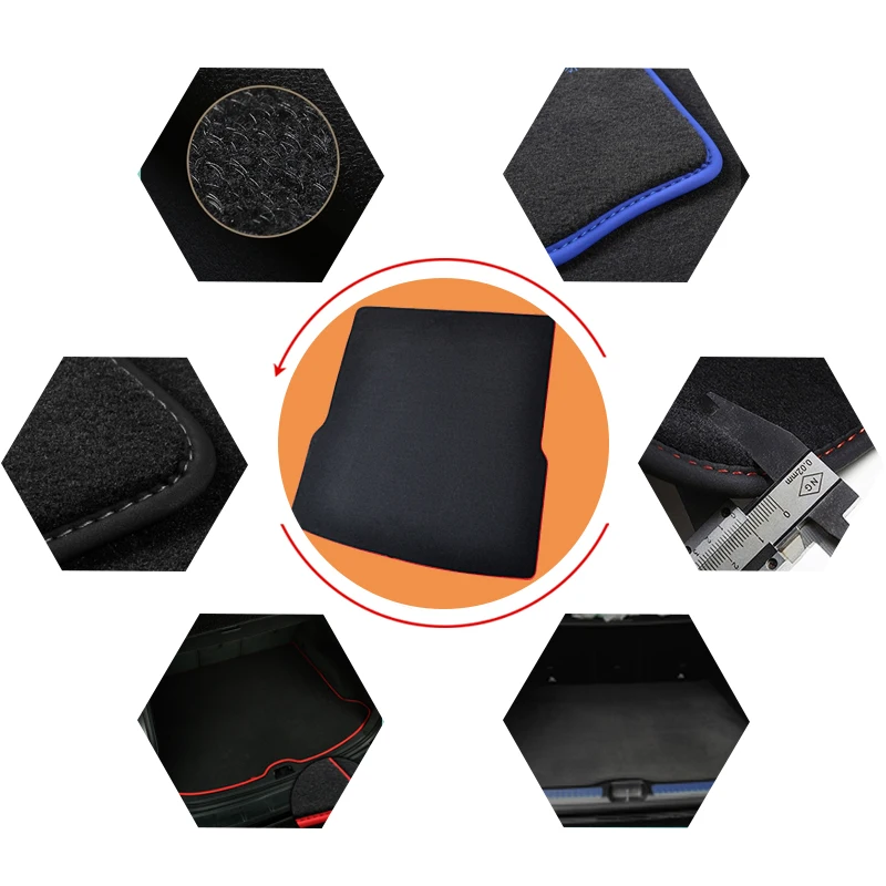 Car Rear Trunk Mats For Forthing Yacht DFSK Forthing 4 U-Tour 2022~2025 Anti-dirty Pads Boot Cargo Liner Carpets Car Accessories