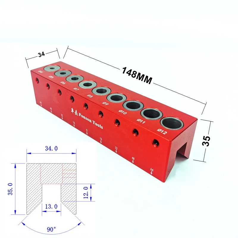 Woodworking 4mm-12mm Pocket 2025 Hole Doweling Jig Self-centering Vertical Drilling Guide new Punching Hole Locator Kit