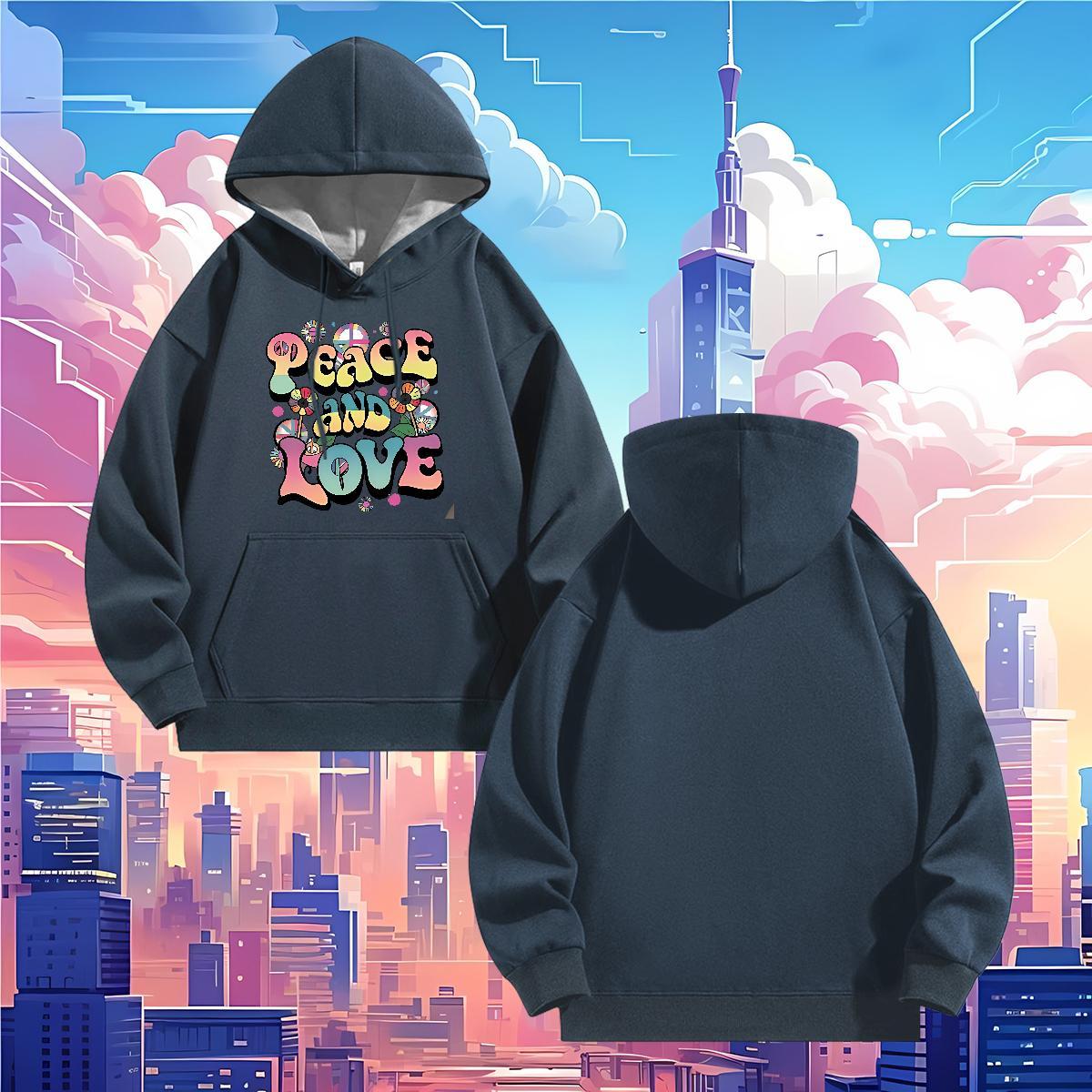 Fashion Design Hoodie Hooded Collar Long Sleeves Unisex Women Tops Hoodie Skull Pullover Hoodie Velvet Thick Street Casual