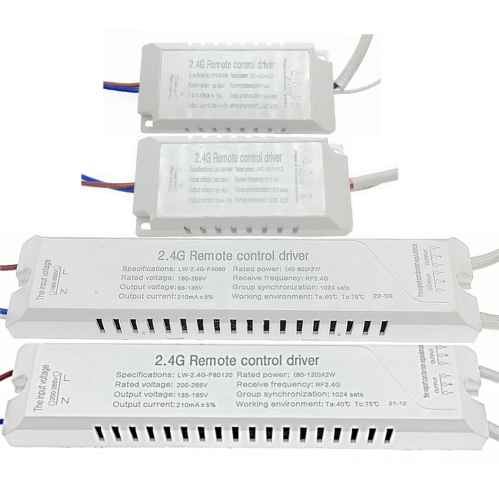 LED new Driver Light Transformers 20W-80W-120W x2 210mAWith 2.4G RF Remote 2025 Color Changeable Dimming For Ceiling Lamp DIY Accessories