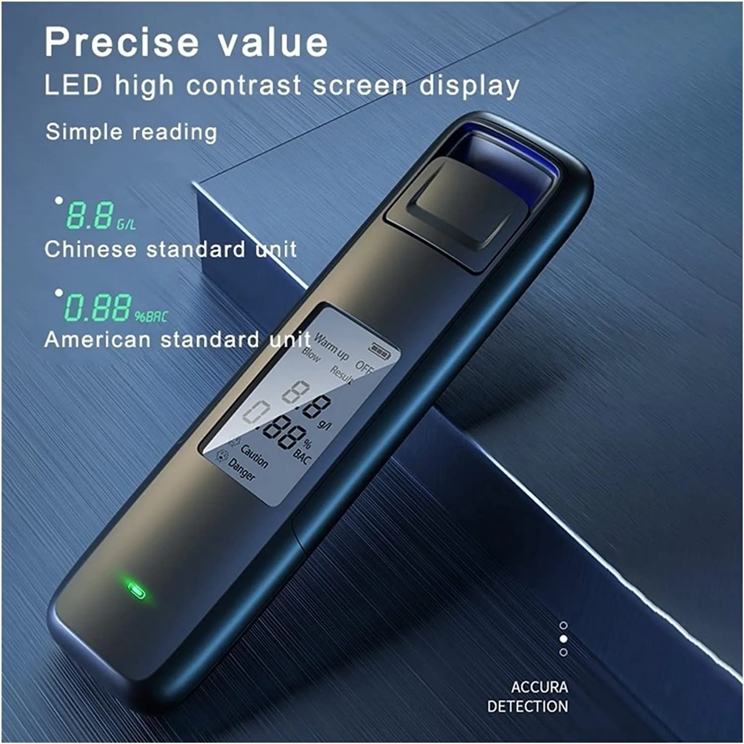 Non-Contact Alcohol Tester with Digital Display Screen USB Rechargeable Breathalyzer Analyzer High Accuracy Breathalyzer