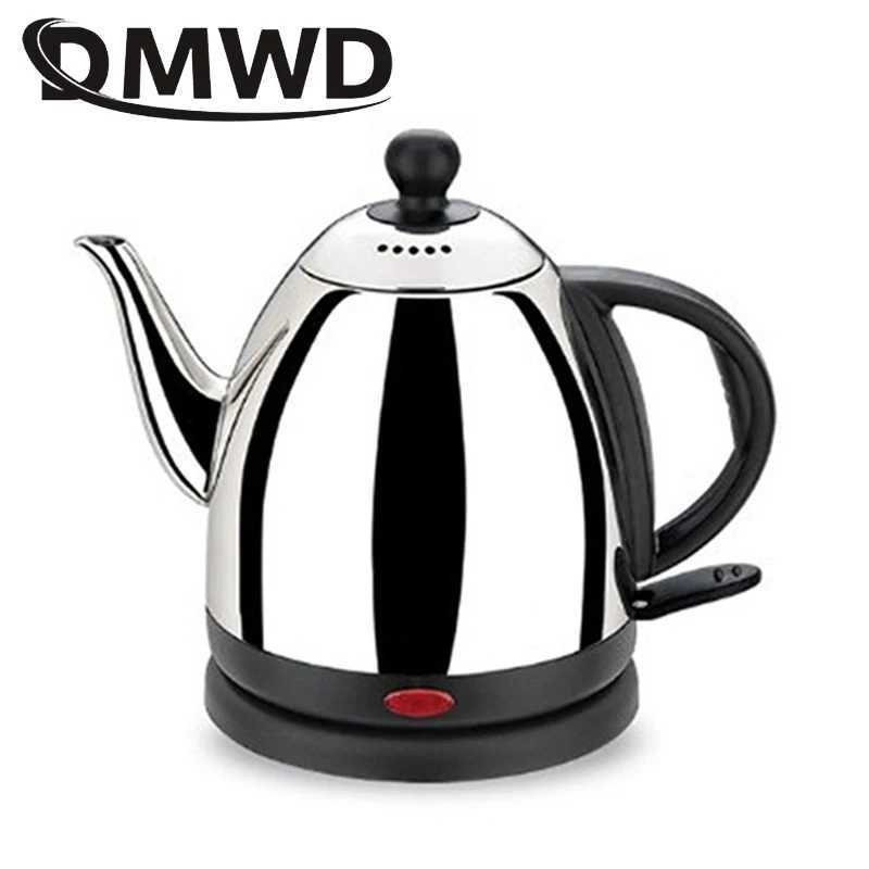 Long mouth electric kettle stainless steel boiler hot beverage teapot heater automatic power-off heating cup Y241102