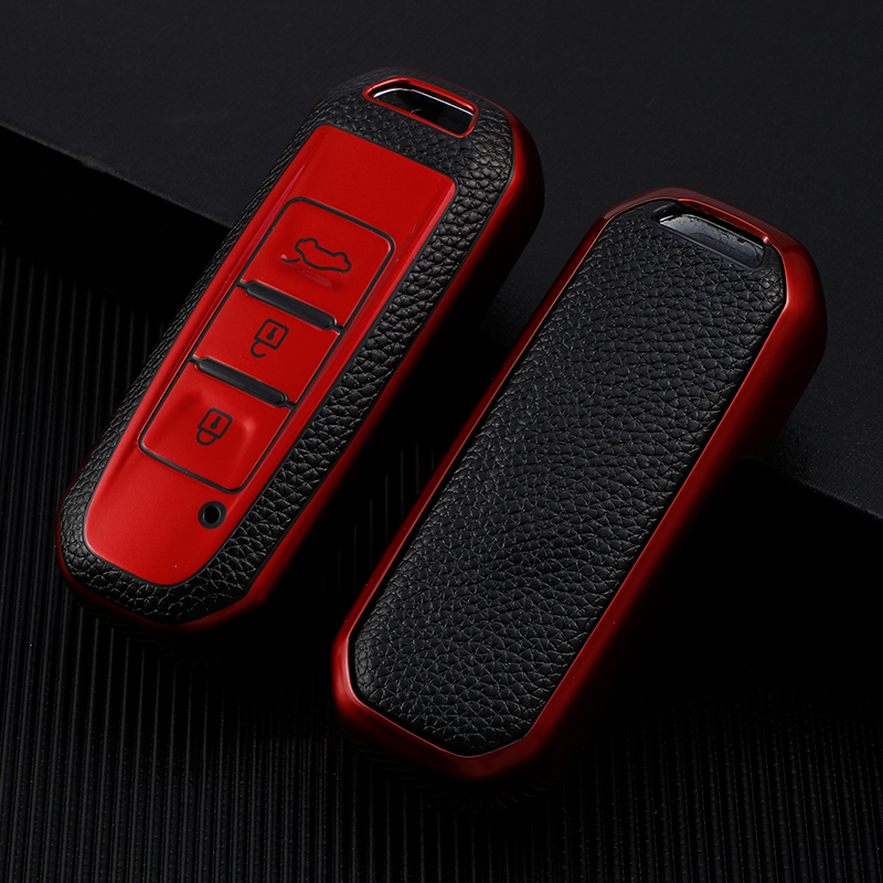 Car Key TPU Leather Case Cover For Baojun 510 730 360 560 Rs-5 530 630 For Wuling Hongguang S ddmysmile Auto Holder Shell Accessories Smile