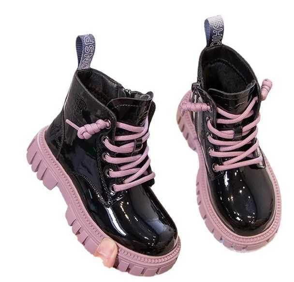 South Korean Sle Womens Fashion Boots Trend Edition Womens Boots Anti slip Soft soled Leather Boots Childrens Platform M241102
