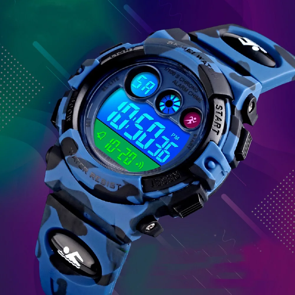 Kids Watches new LED Luminous Digital Watches Silicone Waterproof Electronic Wristwatch for Boys Girls 2025 Chronograph Alarm Clocks