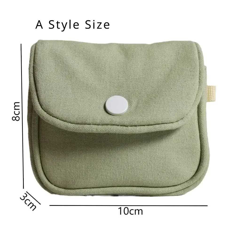 Portable Coin Purse New Solid Color Mini C Wallet Lightweight Cott Headphe Bag Women Key Pouch Travel Card HolderXJ241111