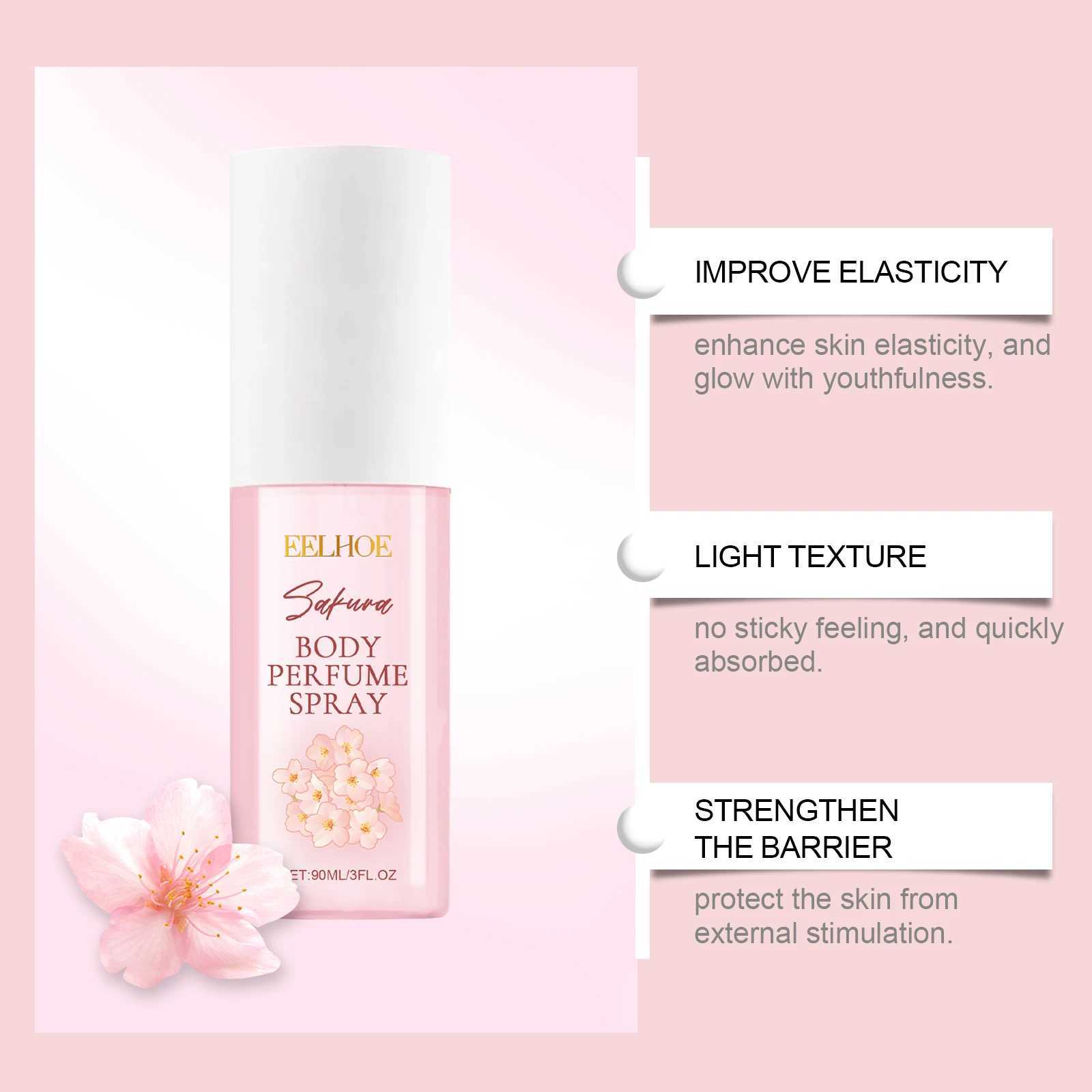 Cherry Blossom Body perfume Long lasting Floral perfume spray Balm Moisturizing Smooth and Nourishing Body sprayW241102