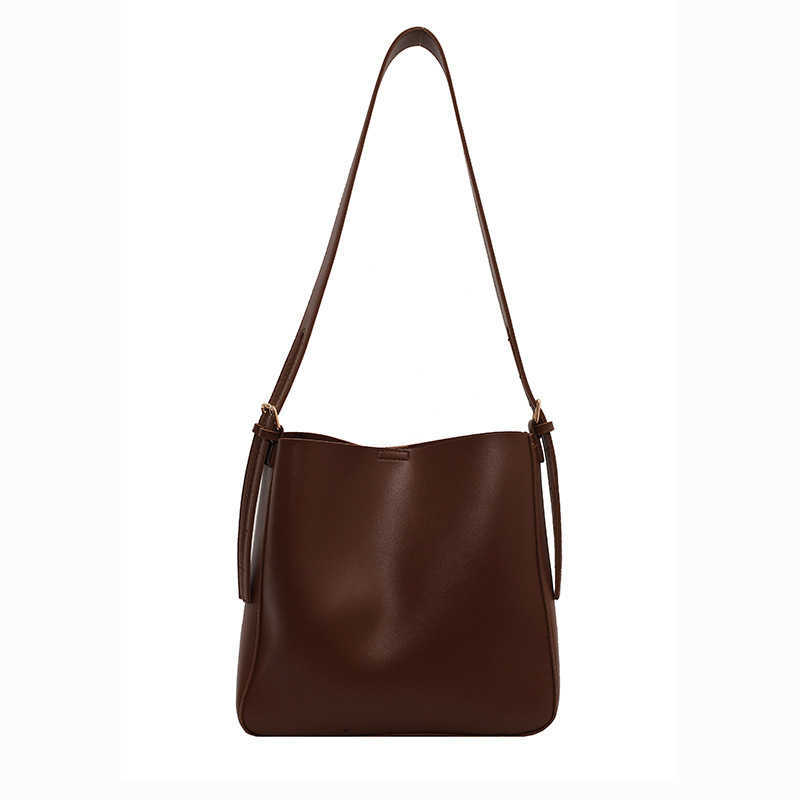 Shoulder Bags Large Capacity Bag For Women Trendy Versatile Bucket Bags Autumn Winter Textured Crossbody Bags Fashionable Single Shoulder Bag 241015