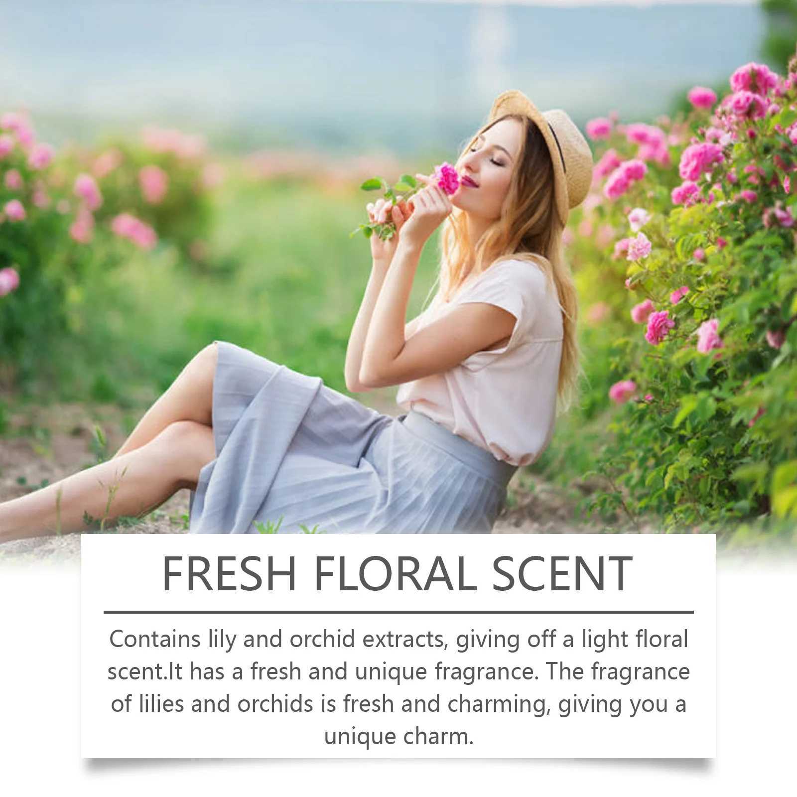 Pheromone roll lily perfume suitable for women lasting scent charming rose perfume non greasy elegant portable perfumeW241102