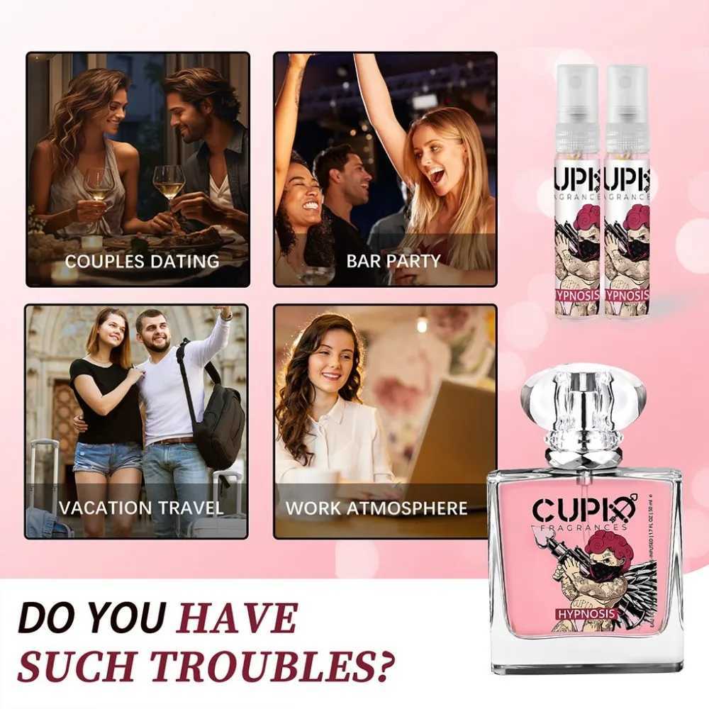 CUPID 2 Womens perfume Sweet smell of flower and fruity first love Pink style with two portable perfumeW241102