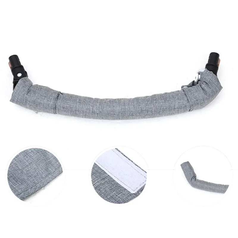 Stroller Handle Sleeve Cover Stroller Armrest Sleeve Cover with Snap Closure Fits All Baby Stroller