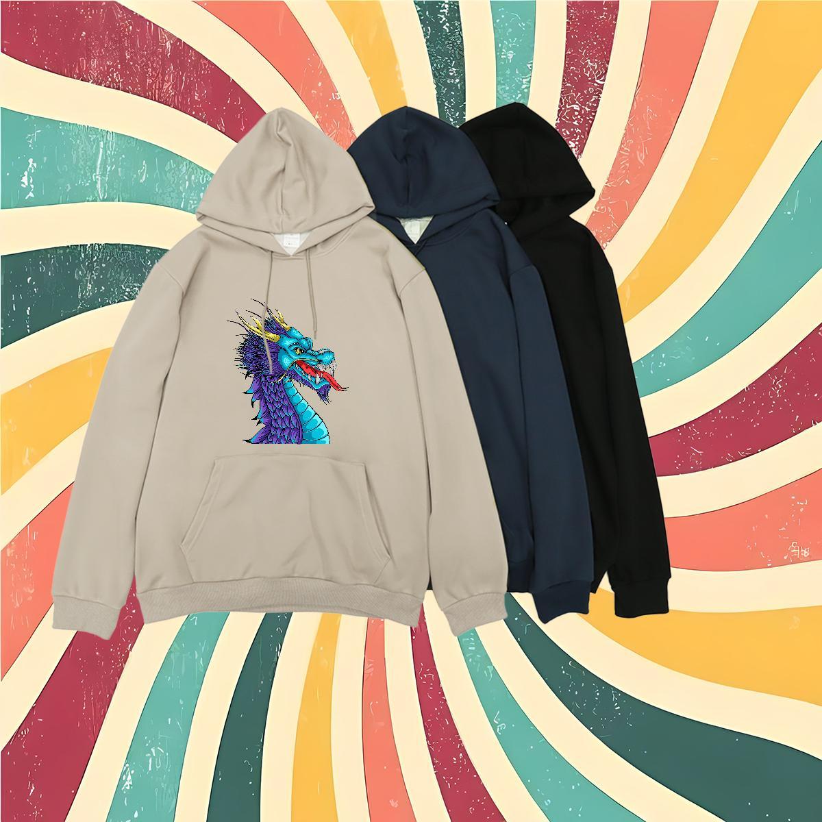 Customized Mens Hoodie DIY Logo Oversized Free Shipping Men Clothes Hoodie Top Hoodie Daily Outfit Thick Fleece Hooded Collar Long Sleeve