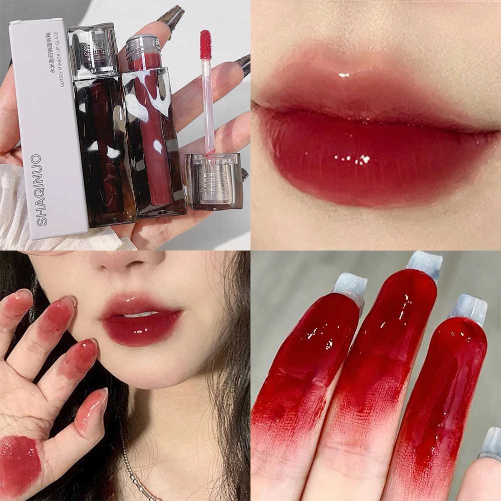 6 color mirror dye lip color moisturizer liquid lipstick waterproof transparent red lip color Korean cosmetics W241101