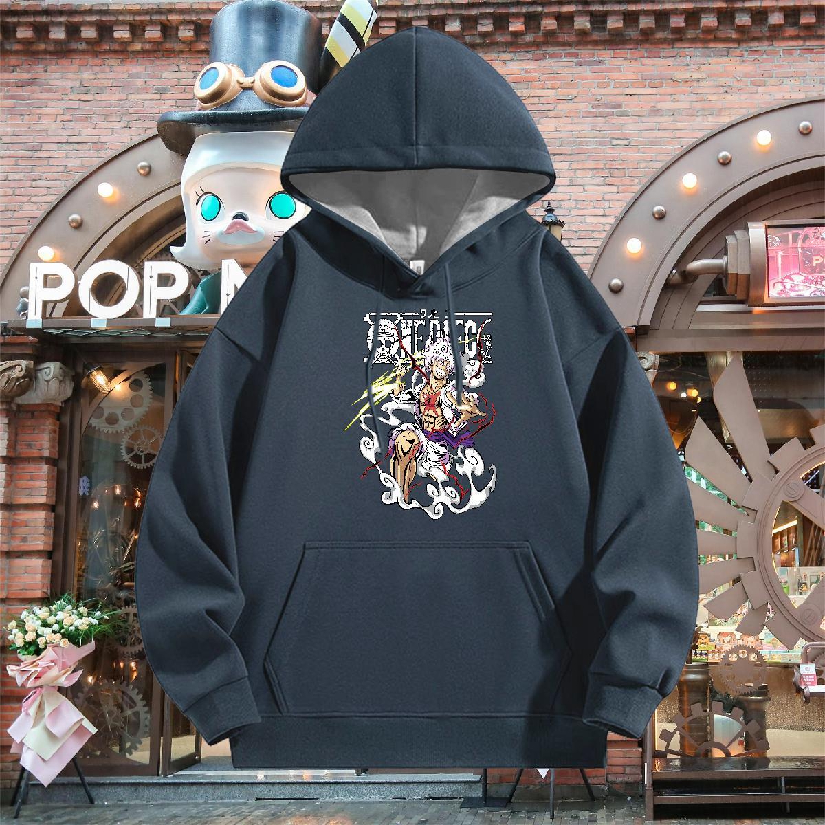 Customized Mens Hoodie Sweatshirt Long Sleeve Drawstring Wholesale Men's Hooded Sweatshirt Cartoon Printing S-3XL Top Hoody High Street Hip Hop W