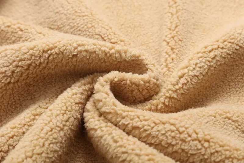 New Winter Mens Bomber Jacket High Quality Plush Thick Wool Cargo Jacket Collar Button Thick Warm Jacket Mens Jacket 5XL W241102