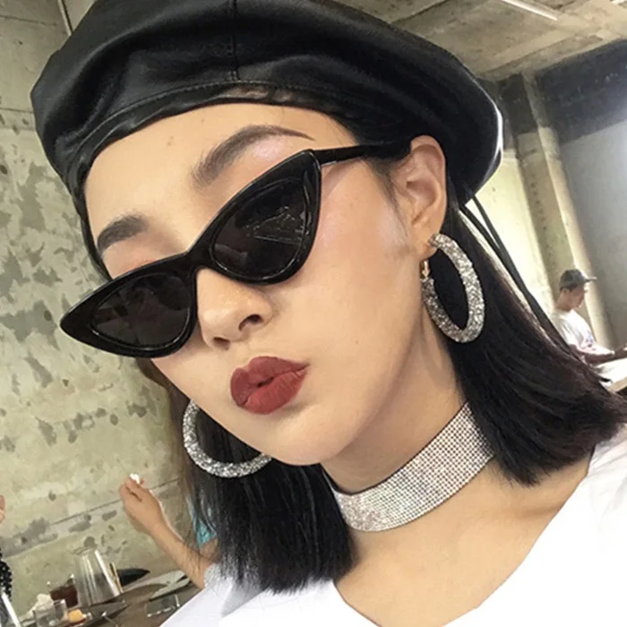 Vintage Cat Eye Triangle Sunglasses 2025 Small Sun new Glasses UV400 Polarized Streetwear Trending Eyewear Shades Female Glasses